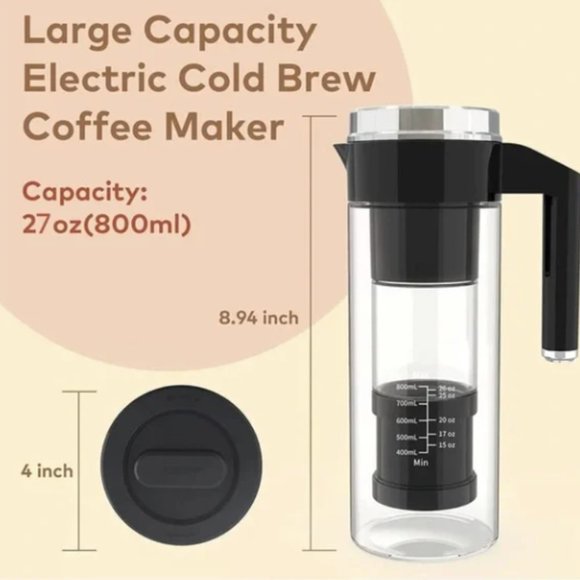 Amazing ELECTRIC Cold Brew Maker! Perfect Christmas Gift!  NIB! - Picture 7 of 7